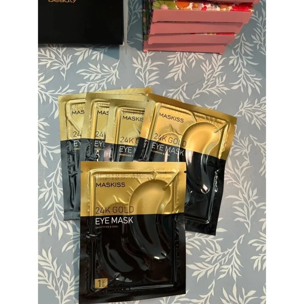 5 individually wrapped Maskiss 24K GOLD eye mask